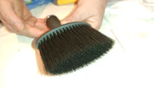 Brochas de barbero para pelo profesional, cepillo negro suave para pelo, cepillo de barba, herramienta de estilismo de peluquería