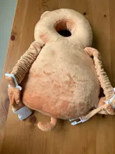 Cojín de protección para la cabeza de bebés recién nacidos, reposacabezas suave de dibujos animados, almohadas de seguridad, mochila con estampado de mariposa, protección contra caídas