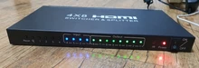 Matriz HDMI 4x8 HD 4K 2K HDMI, interruptor divisor 3D 1080P 4 entradas 8 salida HDCP HDMI, adaptador divisor + mando a distancia