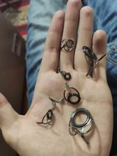 Anillos de guía para caña de pescar, 7 Uds., 0,5/0,6/0,8/1,1/1,4/1,8 cm de diámetro, varios tamaños