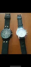 Reloj analógico de cuarzo con fecha de Cuero militar para hombre, pulsera de reloj resistente al agua masculino, regalos decoración fiesta