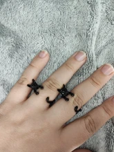 Anillo ajustable para gato, anillos de animales, joyería para hombre y mujer