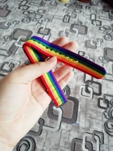 Pulseras bisexuales trenzadas para hombres y mujeres, pulseras trenzadas del orgullo de los homosexuales, del arco iris de Nepal, joyería de amistad