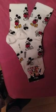 Disney-Calcetines de algodón con estampado de Mickey Mouse, para adultos