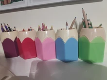 Uds.-organizador de escritorio kawaii, soporte para bolígrafo, portalápices, papelería, Accesorios de escritorio