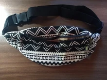 Annmouler-riñonera de tela para mujer, 8 colores, estilo bohemio, 2 bolsillos, bolsa de viaje para teléfono