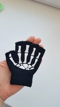 WARMOM-guantes de punto de invierno para niños, guantes cálidos de cinco dedos con lindo estampado para deportes al aire libre