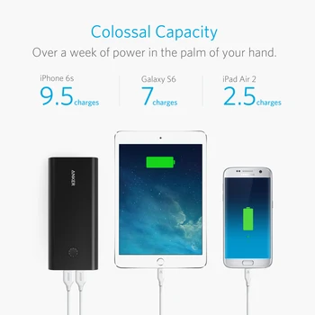 PowerCore + 26800 Qualcomm Quick Charge 3.0 (Aluminum 3 Port Ultra High Capacity External Battery) with Premium
PowerCore + 26800 Qualcomm Quick Charge 3.0 (Aluminum 3 Port Ultra High Capacity External Battery) with Premium