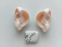 Muñeca icy juguete orejas juguete blanco natural bronceado piel oscura y súper negro, sólo orejas no muñeca