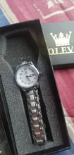 OLEVS-reloj de cuarzo clásico para mujer, resistente al agua, correa de acero inoxidable, reloj de moda para mujer, reloj con fecha de regalo