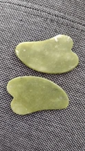 2 uds verde Gua Sha placa masajeador para cara de acupresión Natural Jade piedra Facial ojo raspado Guasha salud corporal masaje herramienta