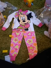 Conjuntos de pijama de Minnie para niños, ropa de dormir de manga larga, pijama de princesa de Mickey, primavera y otoño
