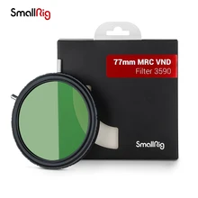 SmallRig 77mm VND Filter 9 Level Light Extinction Variable ND Filter 18 Layer Coating MRC/CPL Lens Fitter for DSLR Camera
SmallRig 77mm VND Filter 9 Level Light Extinction Variable ND Filter 18 Layer Coating MRC/CPL Lens Fitter for DSLR Camera