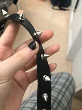 Gargantilla de cuero sintético con tachuelas para mujer, Collar de cuero sintético con cierre de llave, corazón redondo, remache de punta, fiesta de cumpleaños regalo para, 2020