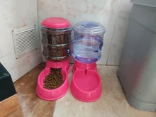 Bebederos de Alimentación de Mascotas de plástico de 3,8l Alimentador automático para gatos y perros, cuenco de agua para mascotas