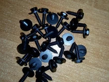 Captive Washer Screws Car-Accessories Self-Tapping Auto Universal Car Black Hex-Head