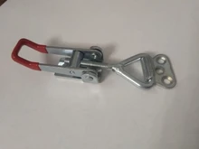 HELTC 1 piezas de plata + rojo ajustable pestillo de palanca al cerrojo de cajas de palanca para Hasp pestillo de palanca atrapar cerradura