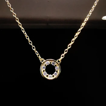 N015 Cholcus Jewellry Wholesale 925 Sterling Silver Round zircon Necklace 14 K Gold Plating Necklaces Fashion Jewelry For Women
N015 Cholcus Jewellry Wholesale 925 Sterling Silver Round zircon Necklace 14 K Gold Plating Necklaces Fashion Jewelry For Women