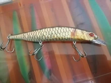 WLure-señuelo de pesca flotante lento, 20g, 13cm, hoja de corte de pintura realista, anzuelos triples, transferencia de peso, pececillo, HM401