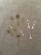 10 Uds. De colgantes de Metal Vintage con dos colores variados para fabricación de joyería Diy, joyería hecha a mano