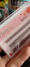 Kimcci-pestañas de visón Premium individuales, extensión de pestañas de cola de pato, racimo 3D Natural, maquillaje profesional, pestañas acampanadas, 120 Uds.