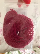 Cordón elástico de cuentas de colores para fabricación de joyas, cuerda de hilo de 25 metros, 1mm