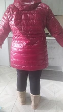 Chaquetas de pato con capucha para mujer, abrigo de invierno de talla grande, ultraligero, con capucha, Parkas portátiles, Abrigo acolchado de plumas largas, 6XL 7XL