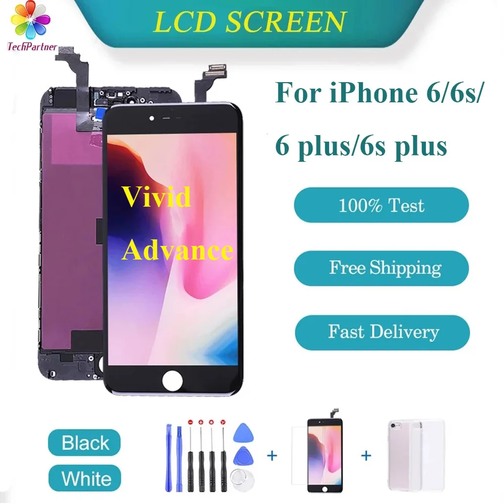 Vivid Advance OLED Display For iPhone 6S 6 3D Touch Screen Replacement Pantalla For iPhone 6S 6 Plus Digitizer Assembly
Vivid Advance OLED Display For iPhone 6S 6 3D Touch Screen Replacement Pantalla For iPhone 6S 6 Plus Digitizer Assembly
