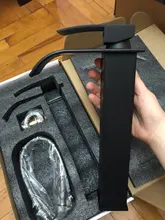 Basin Faucet Tap Hot-And-Cold-Water-Mixer Black/brushed Mounted Deck Single-Level-Mixer