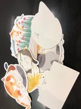 Tarjeta de gato pintado a mano, Gato pintado a mano, estilo grafiti, Linda en forma de Animal