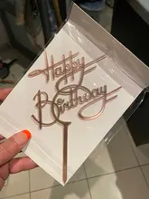 Pastel de acrilico feliz cumpleaños, decoración de pastel de cumpleaños, banderas para niños, adornos de pastel de fiesta, Baby Shower