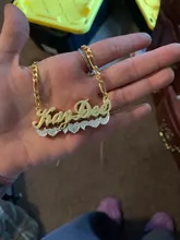 VishowCo-pendientes con placa con nombre personalizada, joyería de moda con personalidad, regalos para mejores amigas