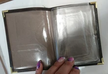 Funda de cuero PU para matrícula de coche, cubierta para documentos de conducción de automóviles, tarjetero, superficie de aceite ruso, negro, novedad de 2020