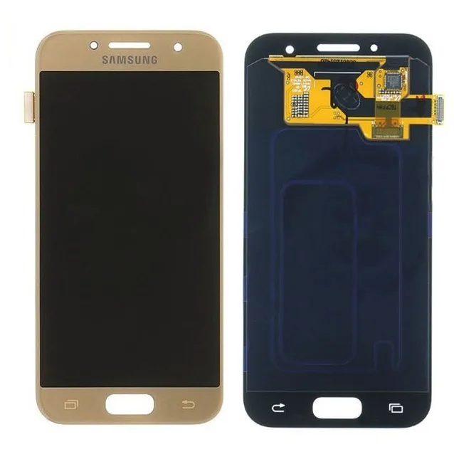 Дисплей для Samsung A320F Galaxy A3 (2017) + сенсорный экран (золото) (copy LCD с регулир. подсв) |