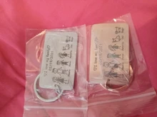 Llavero con grabado de la familia Smith para padres y niños, bolsa de llavero con abalorio, regalo para miembros familiares