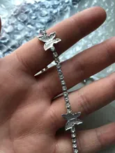 Caraquet-tobillera de mariposa de cristal con diamantes para mujer, pulsera de tobillo con cadena ostentosa de diamantes de imitación, joyería para playa y pies descalzos para mujer 2021