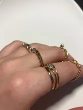 Tocona-anillos de lujo con piedra de cristal transparente y corazón para mujer, joyas de boda geométricas con perla hueca giratoria, accesorios de joyería 9015