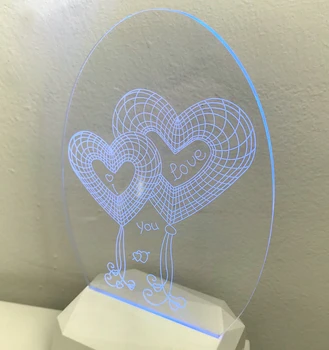 3D acrylic oval shape double Pallocini Hearts (3 DA902)
3D acrylic oval shape double Pallocini Hearts (3 DA902)