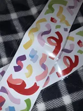 Mohamm-pegatinas coloridas de la serie de cintas para decoración, DIY, materiales creativos de cuenta manual, suministros de colegio estacionario tela, 1 Uds.