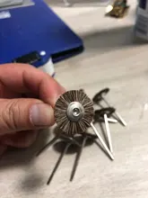 Prophy-cepillo de pulido Dental de 2,35mm, herramientas rotativas de rueda, vástago HP de baja velocidad, lana, algodón, Cabra, negro, 10 Uds.