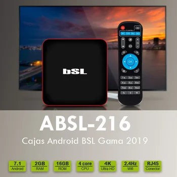 ABSL-216, Caja Android 7.1, 4K HDR, 2G RAM, 16G ROM, WIFI, RJ45 Ethernet, TF micro SD, HDMI 2.0, USB 2.0, Salida AV 3.5mm, TV,
ABSL-216, Caja Android 7.1, 4K HDR, 2G RAM, 16G ROM, WIFI, RJ45 Ethernet, TF micro SD, HDMI 2.0, USB 2.0, Salida AV 3.5mm, TV,