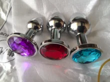 Tapón Anal de acero inoxidable para hombres y mujeres, Juguetes sexuales, tapón trasero, joyería de cristal, entrenador, consolador Anal, tienda sexual para adultos