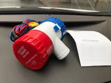 Envío Gratis dc 12v/24v bomba de achique/500/750/1100GPH eléctrico bomba de agua para barcos accesorios marin bomba de agua de barco SUMERGIBLE