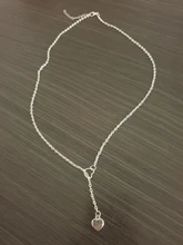 Collar de cadena con corazón de cobre para mujer y niña, joyería de moda, regalo