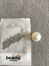 Abalorios de rodio de 2mm, 2g(100 Uds.), accesorios de joyería para DIY, cuentas para collar, pulsera, fabricación de joyas