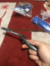 Afeitadora Manual profesional con filo recto, maquinilla de afeitar afilada de acero inoxidable, afeitadora plegable para barba con cuchilla, maquinilla de afeitar de seguridad