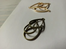 10 Uds 20*37mm tres de aleación de Color accesorios de la joyería encanto gota de agua hueco pegamento en blanco colgante bandeja bisel 12C40