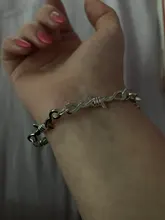 Gargantilla de alambre con púas para mujer, gargantilla de alambre de hierro, estilo gótico, Hip-hop, Punk, pequeña pulsera de espinas, regalos