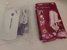 CkeyiN-afeitadora de pelo eléctrica para hombres y mujeres, Máquina para cortar cabello con luz, indolora, para la eliminación del vello corporal del Bikini