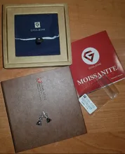 GIGAJEWE-pendientes de plata de primera ley con diamante, aretes, plata esterlina 925, moissanita, oro blanco de 18 quilates, 1 quilate